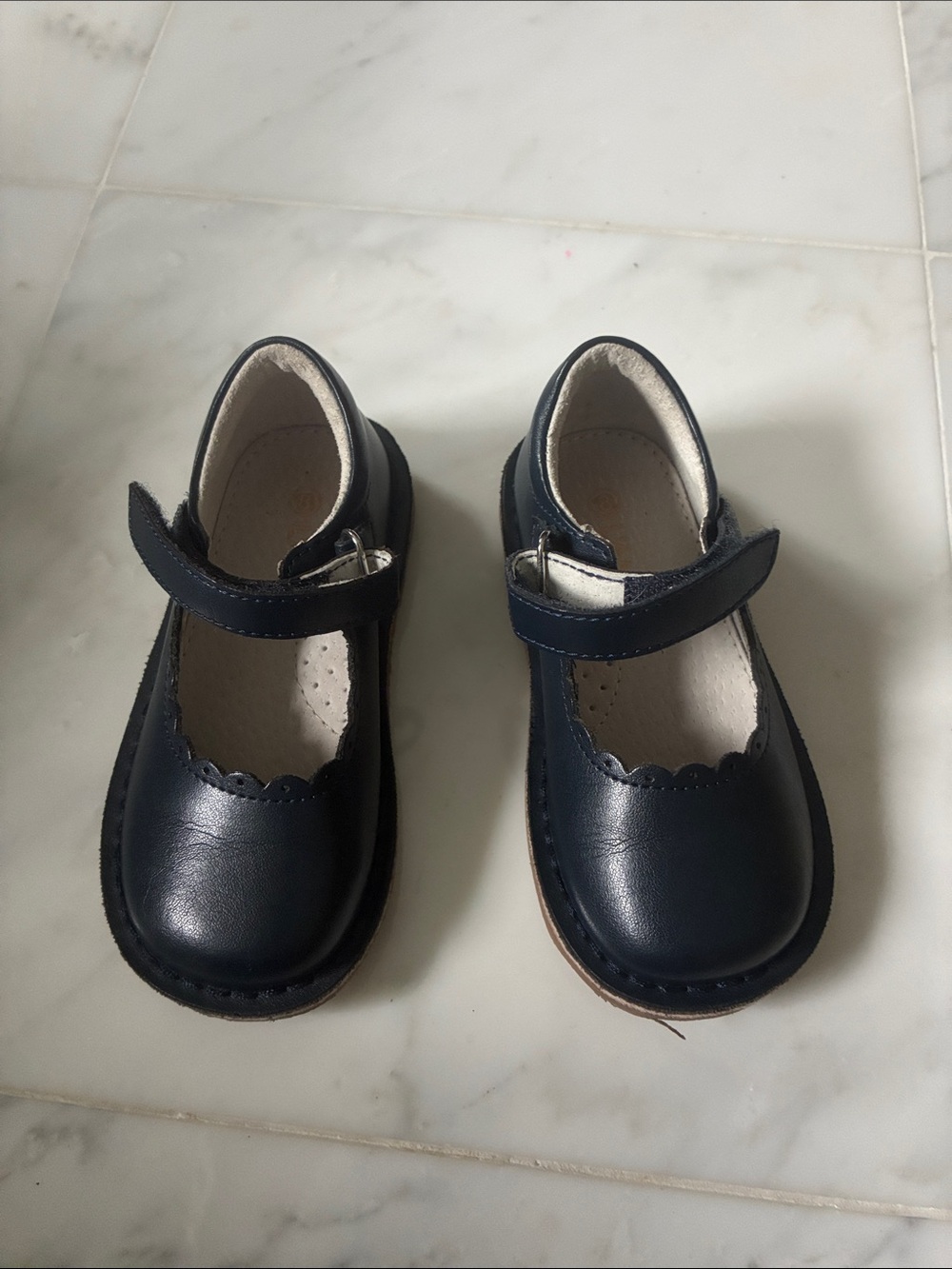 L'Amour Navy Mary Jane Girls Shoes